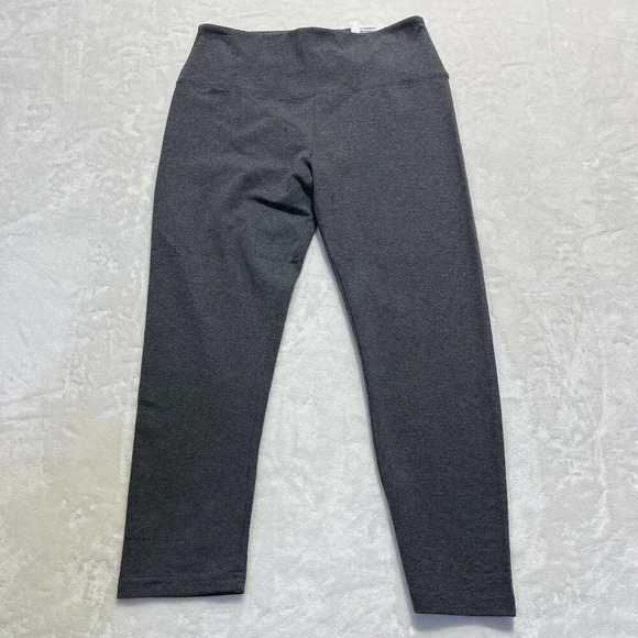 STYLE & CO Womens High Rise Capri Leggings Charcoal Medium - Picture 1 of 11